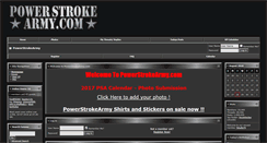 Desktop Screenshot of powerstrokearmy.com